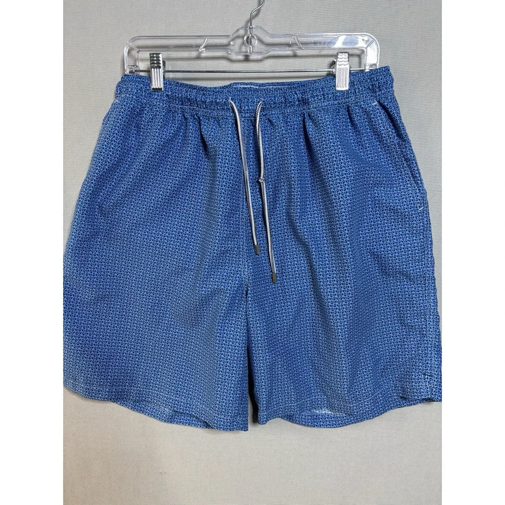 Peter Millar Swim Shorts Trunks Extra Large Blue Mens Performance Pockets Lined